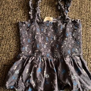 Universal Thread Blue and Gray Blouses Distressed Look